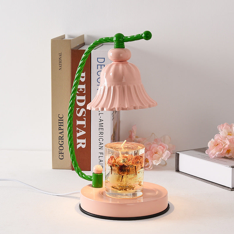 Xiaohongshu style melting candle lamp melting wax aromatherapy lamp candle girl desk lamp bedroom aromatherapy furnace no fire timer melting wax lamp