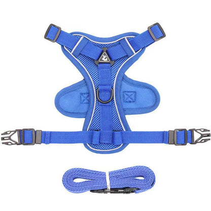 New dog leash vest-style anti-shedding pet harness reflective breathable dog leash cat leash