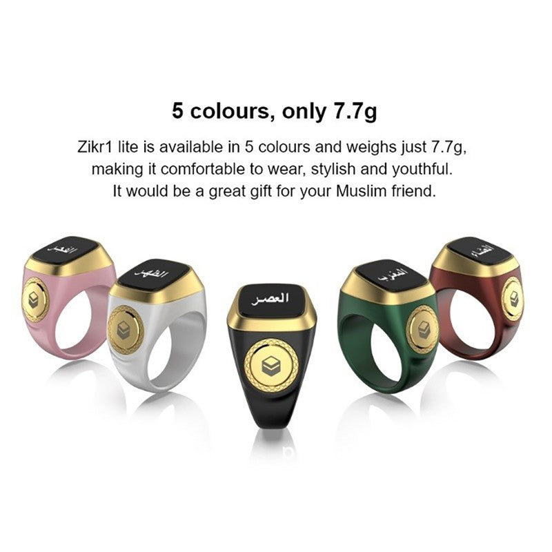 Smart ring iqibla counter smart tasbih Zikr ring Bluetooth ring counter