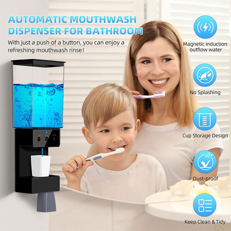 Intelligent induction mouthwash machine Home couple oral cleaning mouthwash dispenser USB rechargeable mouthwash machine