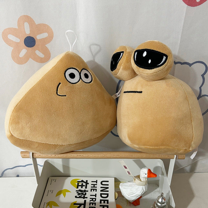 Cross-border pou plush my pet alien big-eyed snail doll plush toy peripheral doll