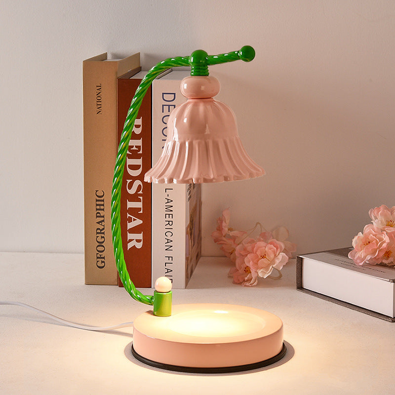 Xiaohongshu style melting candle lamp melting wax aromatherapy lamp candle girl desk lamp bedroom aromatherapy furnace no fire timer melting wax lamp