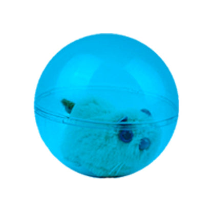 Electric bunny hamster running ball electric toy guinea pig universal rolling ball funny cat funny dog plush pet toy