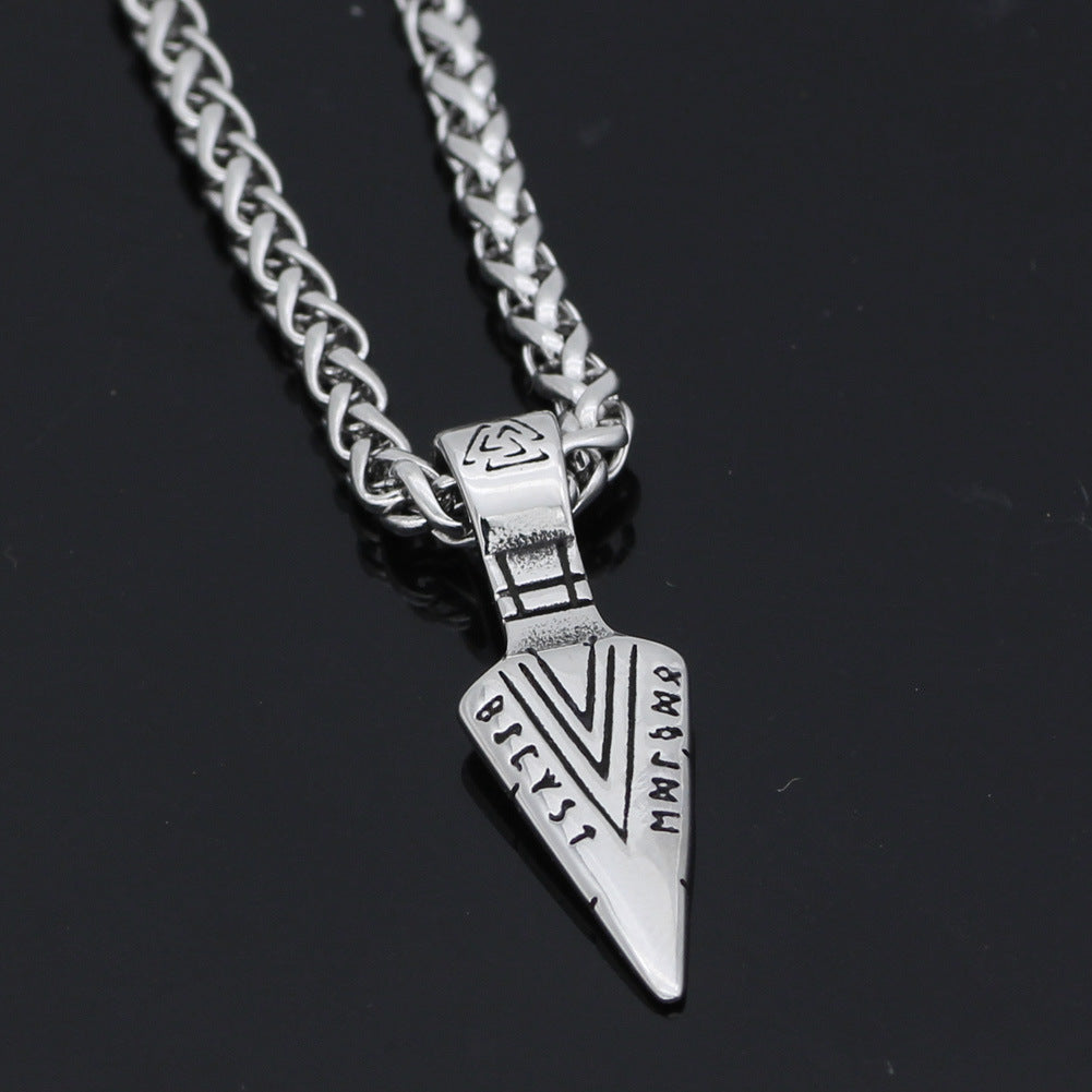 Film and television peripherals Nordic mythology Viking pendant women's mini rune sword necklace amulet jewelry manufacturer wholesale