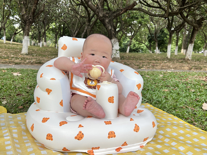 New export ins inflatable sofa learning chair baby seat practice sitting chair baby sitting and standing bath stool