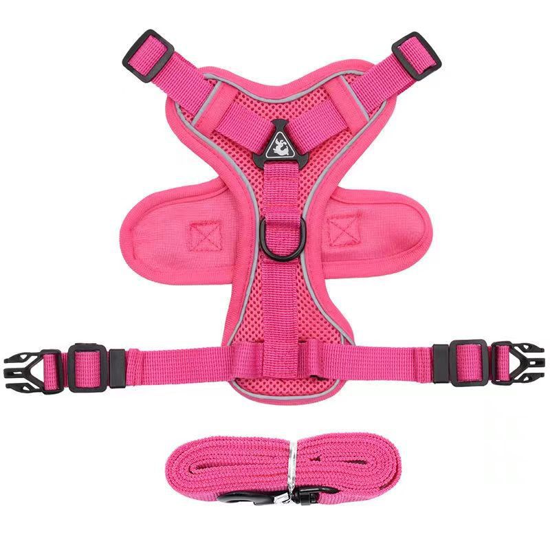 New dog leash vest-style anti-shedding pet harness reflective breathable dog leash cat leash