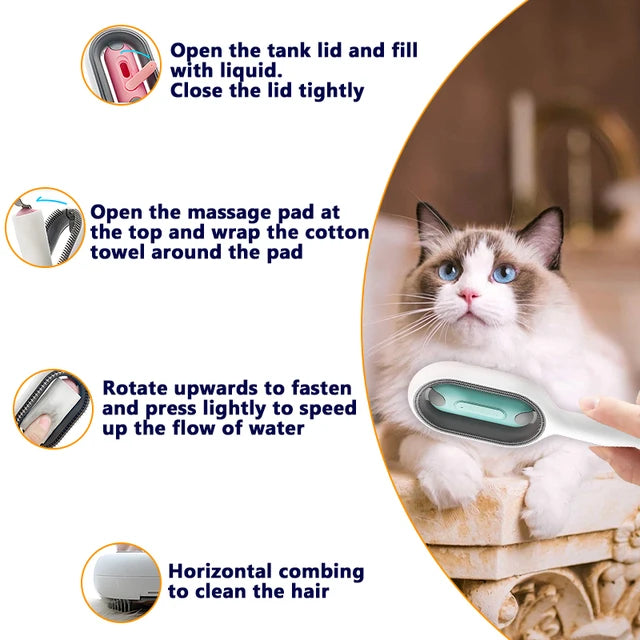 Pet comb cleaning and hair removal comb cat comb floating hair upgraded no-wash wipes hair removal brush hair stick device wholesale