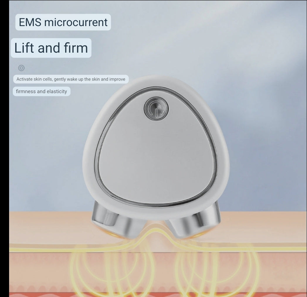 New micro-current beauty instrument V-face lifting, firming and rejuvenating roller massager EMS micro-current beauty instrument