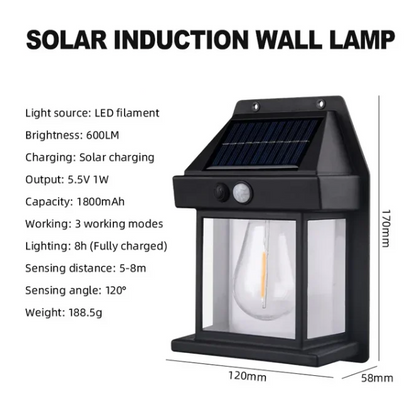 Solar Outdoor Wall Lamp Specifications