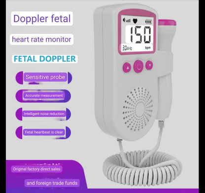 Fetal heart rate monitor fetal heart rate monitor home use Doppler fetal movement pregnant women home fetal heart rate monitoring device