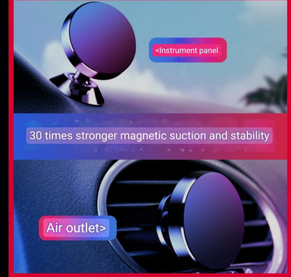 New car phone holder Car holder Aluminum alloy magnetic creative car lazy bracket outlet