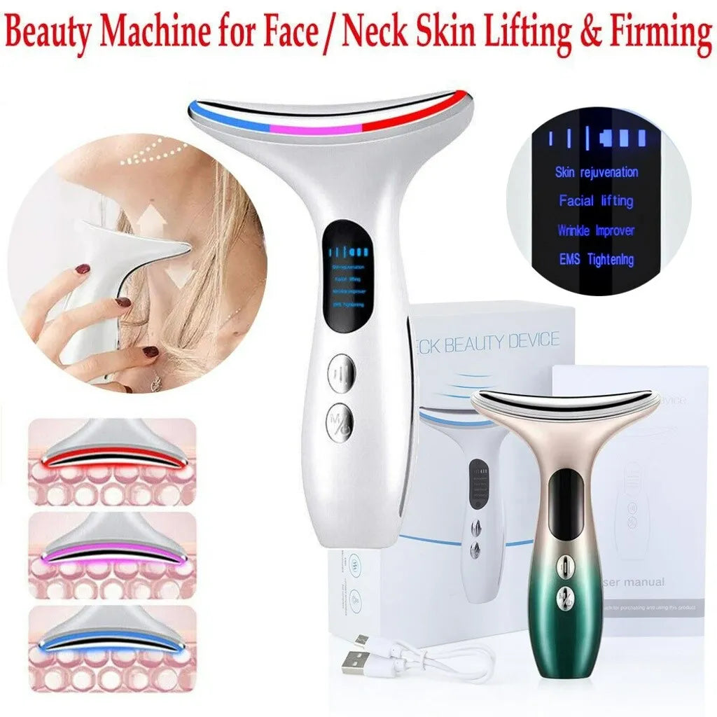 Neck wrinkle removal beauty instrument, neck beauty instrument, facial light lifting and tightening instrument, EMS microcurrent